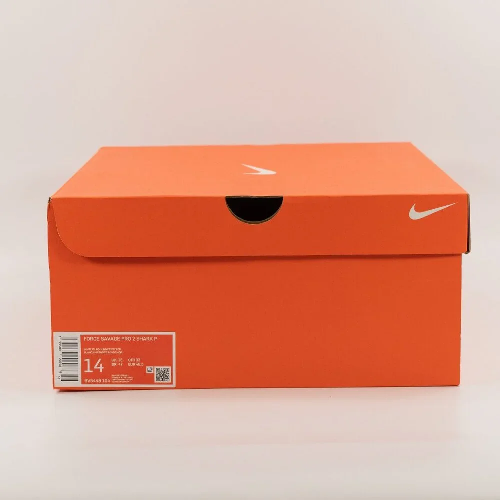 Nike Force Savage Pro 2 Shark 'White University Red' BV5448-104 Football size 14 - Picture 8 of 8